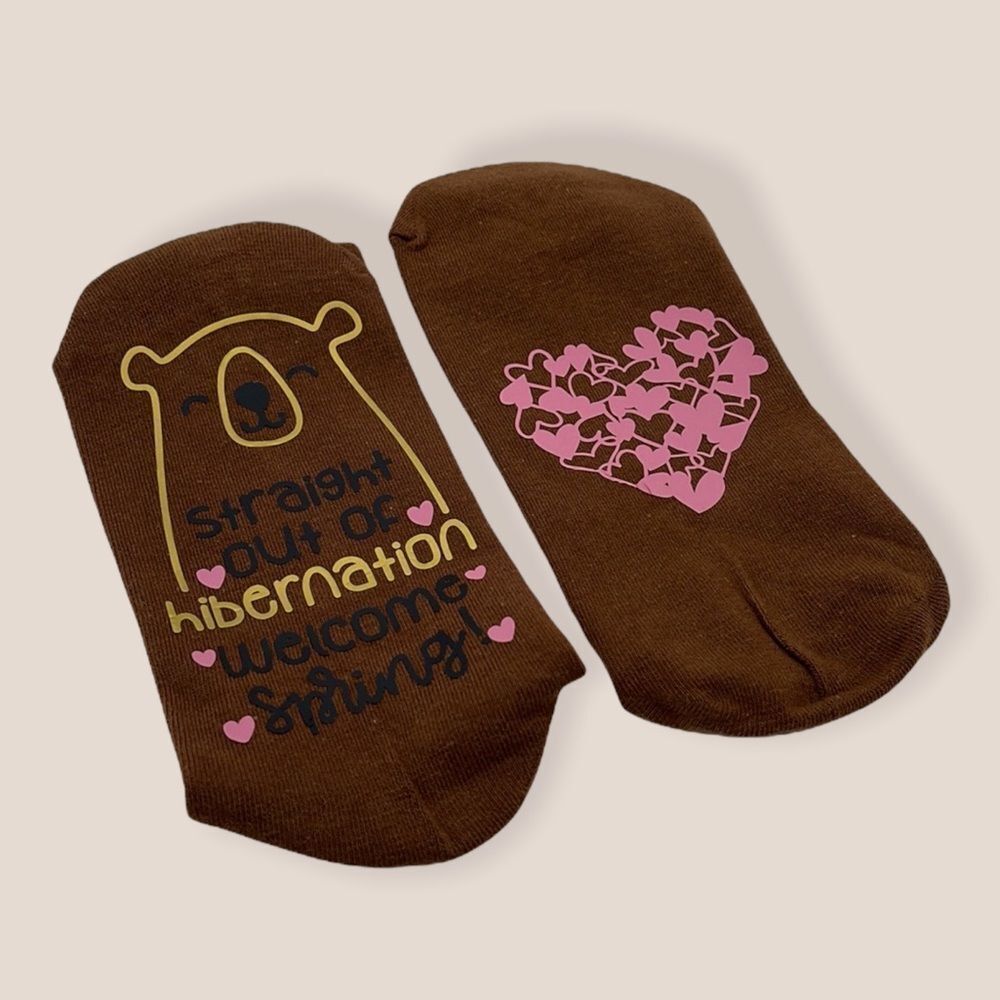 NWT Wool + Pepper Co. Hibernation Spring Bottom of Sock Crew Socks